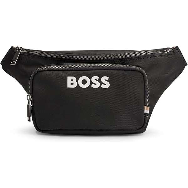 Amazon | [ボス] ボディバッグ/ウエストポーチ ロゴフロントパッチ
